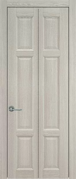 Межкомнатная дверь Porta Classic Siena Книжка, цвет - Серый дуб, Без стекла (ДГ)
