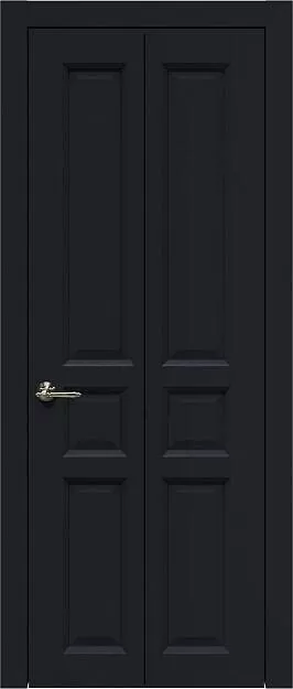 Межкомнатная дверь Porta Classic Imperia-R Книжка, цвет - Черная эмаль (RAL 9004), Без стекла (ДГ)