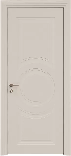 Межкомнатная дверь Ravenna Neo Classic Scalino, цвет - Бежевая эмаль по шпону (RAL 9010), Без стекла (ДГ)