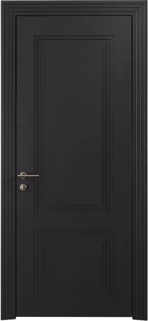 Межкомнатная дверь Dinastia Neo Classic Scalino, цвет - Черная эмаль (RAL 9004), Без стекла (ДГ)