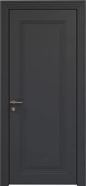 Межкомнатная дверь Domenica Neo Classic Scalino, цвет - Графитово-серая эмаль по шпону (RAL 7024), Без стекла (ДГ)