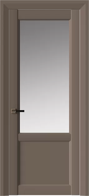 Межкомнатная дверь Dinastia Neo Classic Decoro, цвет - Коричневый Тик эмаль (RAL 050-50-10), Со стеклом (ДО)