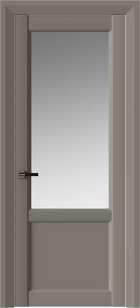 Межкомнатная дверь Dinastia Neo Classic Decoro, цвет - Серая стяжка эмаль (RAL 060-60-05), Со стеклом (ДО)