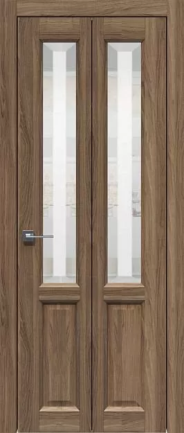Межкомнатная дверь Porta Classic Dinastia Книжка, цвет - Рустик, Со стеклом (ДО)