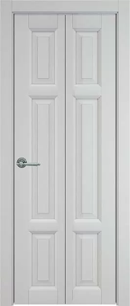 Межкомнатная дверь Porta Classic Siena Книжка, цвет - Серая эмаль (RAL 7047), Без стекла (ДГ)