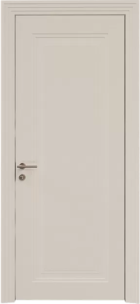 Межкомнатная дверь Domenica Neo Classic Scalino, цвет - Бежевая эмаль по шпону (RAL 9010), Без стекла (ДГ)
