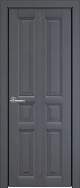 Межкомнатная дверь Porta Classic Imperia-R Книжка, цвет - Графитово-серая эмаль (RAL 7024), Без стекла (ДГ)