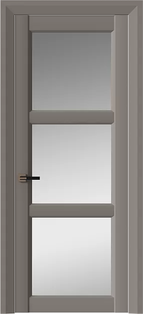 Межкомнатная дверь Milano Neo Classic Decoro, цвет - Серая стяжка эмаль (RAL 060-60-05), Со стеклом (ДО)