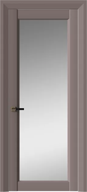 Межкомнатная дверь Domenica Neo Classic Decoro, цвет - Теплый Серый эмаль (RAL 040-60-05), Со стеклом (ДО)