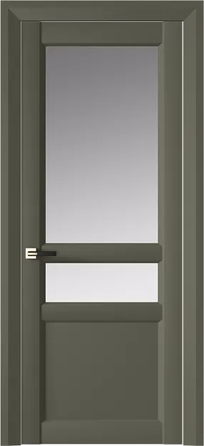 Межкомнатная дверь Imperia-R Neo Classic Decoro, цвет - Серый Мох эмаль (RAL 7003), Со стеклом (ДО)