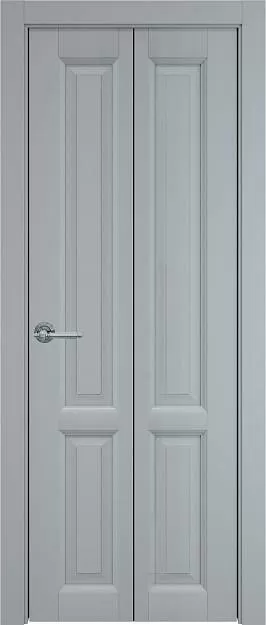 Межкомнатная дверь Porta Classic Dinastia Книжка, цвет - Серебристо-серая эмаль (RAL 7045), Без стекла (ДГ)