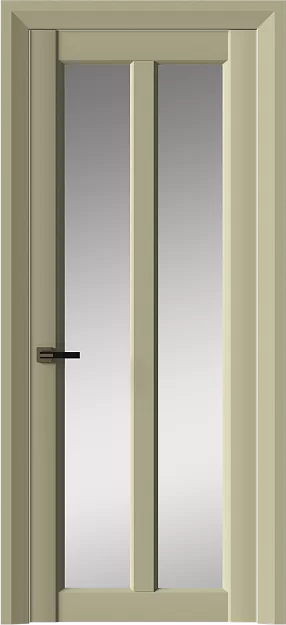 Межкомнатная дверь Prato Neo Classic Decoro, цвет - Серо-оливковая эмаль (RAL 7032), Со стеклом (ДО)