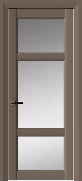 Межкомнатная дверь Siena Neo Classic Decoro, цвет - Коричневый Тик эмаль (RAL 050-50-10), Со стеклом (ДО)