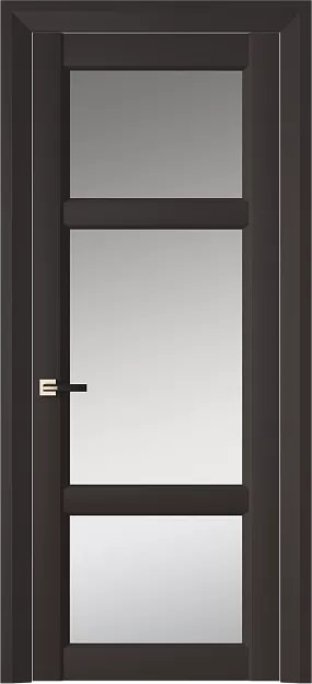 Межкомнатная дверь Siena Neo Classic Decoro, цвет - Чёрный Базальт эмаль (RAL 040-30-05), Со стеклом (ДО)