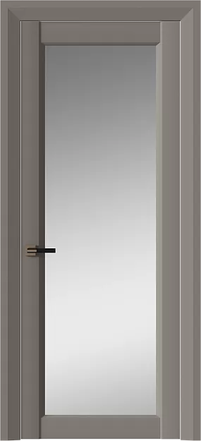 Межкомнатная дверь Domenica Neo Classic Decoro, цвет - Серая стяжка эмаль (RAL 060-60-05), Со стеклом (ДО)