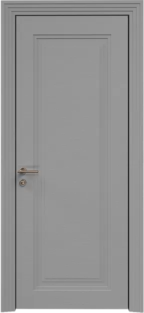 Межкомнатная дверь Ravenna Neo Classic Scalino, цвет - Серебристо-серая эмаль по шпону (RAL 7045), Без стекла (ДГ)