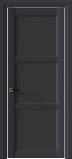 Межкомнатная дверь Milano Neo Classic Decoro, цвет - Графитово-серая эмаль (RAL 7024), Без стекла (ДГ)
