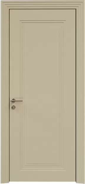 Межкомнатная дверь Domenica Neo Classic Scalino, цвет - Серо-оливковая эмаль по шпону (RAL 7032), Без стекла (ДГ)