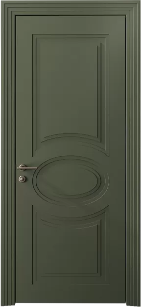 Межкомнатная дверь Florencia Neo Classic Scalino, цвет - Серый Мох эмаль (RAL 7003), Без стекла (ДГ)