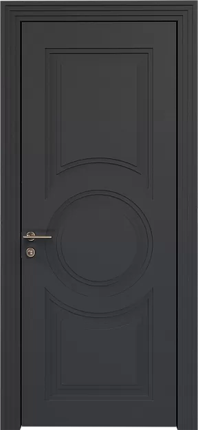 Межкомнатная дверь Ravenna Neo Classic Scalino, цвет - Графитово-серая эмаль по шпону (RAL 7024), Без стекла (ДГ)