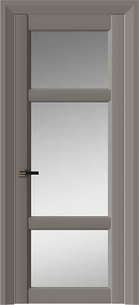 Межкомнатная дверь Siena Neo Classic Decoro, цвет - Серая стяжка эмаль (RAL 060-60-05), Со стеклом (ДО)