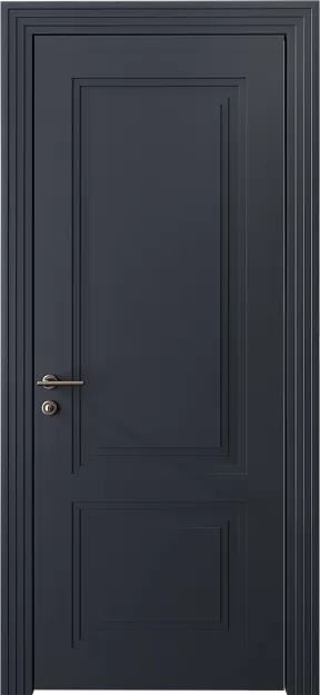 Межкомнатная дверь Dinastia Neo Classic Scalino, цвет - Графитово-серая эмаль (RAL 7024), Без стекла (ДГ)