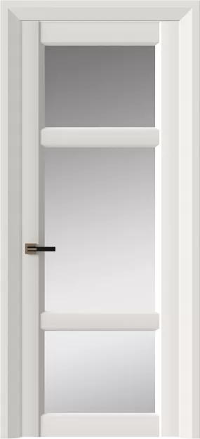 Межкомнатная дверь Siena Neo Classic Decoro, цвет - Белая эмаль (RAL 9003), Со стеклом (ДО)