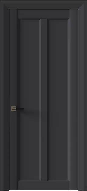Межкомнатная дверь Prato Neo Classic Decoro, цвет - Графитово-серая эмаль (RAL 7024), Без стекла (ДГ)