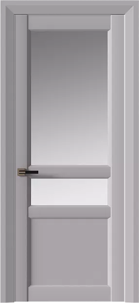 Межкомнатная дверь Imperia-R Neo Classic Decoro, цвет - Серый Флокс эмаль (RAL без номера), Со стеклом (ДО)
