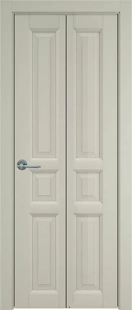 Межкомнатная дверь Porta Classic Milano Книжка, цвет - Серо-оливковая эмаль (RAL 7032), Без стекла (ДГ)