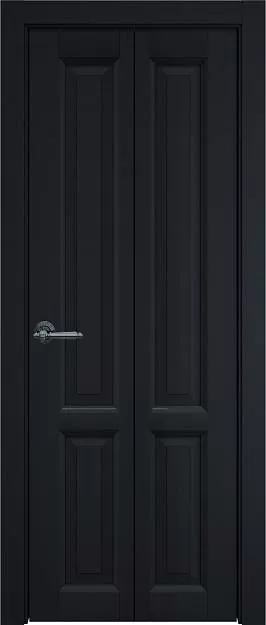 Межкомнатная дверь Porta Classic Dinastia Книжка, цвет - Черная эмаль (RAL 9004), Без стекла (ДГ)