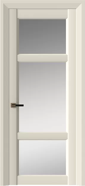 Межкомнатная дверь Siena Neo Classic Decoro, цвет - Бежевая эмаль (RAL 9010), Со стеклом (ДО)