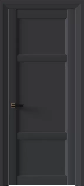 Межкомнатная дверь Siena Neo Classic Decoro, цвет - Графитово-серая эмаль (RAL 7024), Без стекла (ДГ)