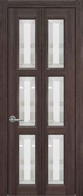 Межкомнатная дверь Porta Classic Milano Книжка, цвет - Венге Нуар, Со стеклом (ДО)