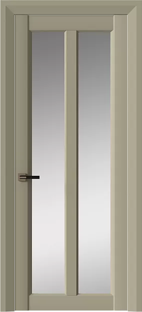 Межкомнатная дверь Prato Neo Classic Decoro, цвет - Серое Льняное волокно эмаль (RAL 075-70-10), Со стеклом (ДО)