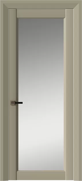 Межкомнатная дверь Domenica Neo Classic Decoro, цвет - Серое Льняное волокно эмаль (RAL 075-70-10), Со стеклом (ДО)