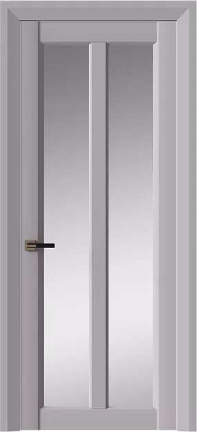 Межкомнатная дверь Prato Neo Classic Decoro, цвет - Серый Флокс эмаль (RAL без номера), Со стеклом (ДО)