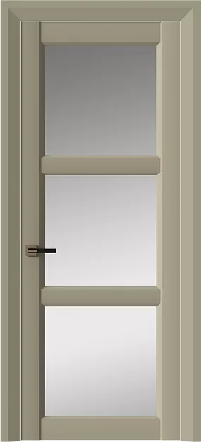 Межкомнатная дверь Milano Neo Classic Decoro, цвет - Серое Льняное волокно эмаль (RAL 075-70-10), Со стеклом (ДО)