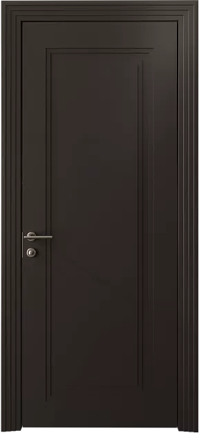 Межкомнатная дверь Domenica Neo Classic Scalino, цвет - Чёрный Базальт эмаль (RAL 040-30-05), Без стекла (ДГ)
