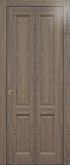 Межкомнатная дверь Porta Classic Dinastia Книжка, цвет - Дуб антик, Без стекла (ДГ)