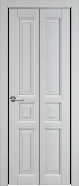 Межкомнатная дверь Porta Classic Imperia-R Книжка, цвет - Серая эмаль (RAL 7047), Без стекла (ДГ)