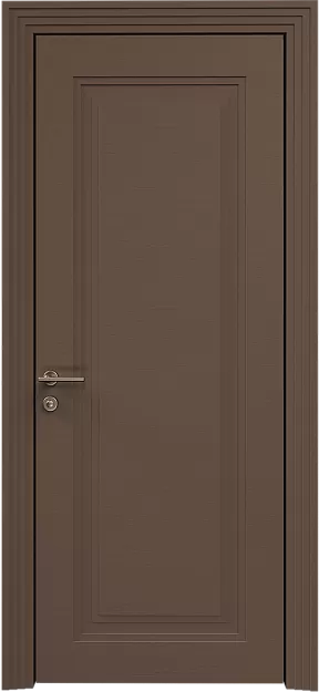 Межкомнатная дверь Domenica Neo Classic Scalino, цвет - Коричневый Тик эмаль по шпону (RAL 050-50-10), Без стекла (ДГ)