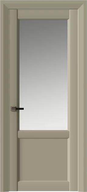 Межкомнатная дверь Dinastia Neo Classic Decoro, цвет - Серое Льняное волокно эмаль (RAL 075-70-10), Со стеклом (ДО)