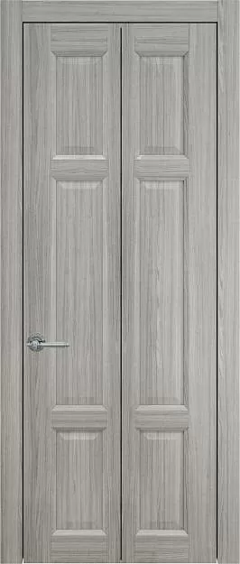 Межкомнатная дверь Porta Classic Siena Книжка, цвет - Орех пепельный, Без стекла (ДГ)