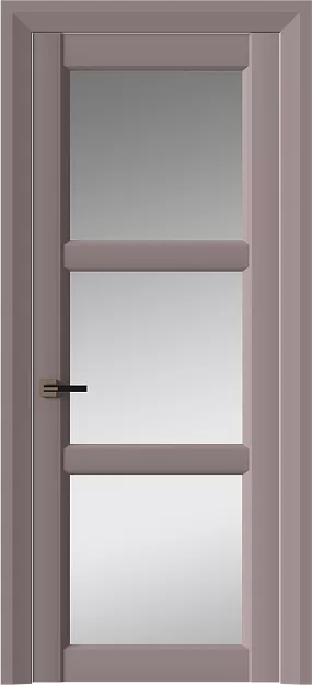 Межкомнатная дверь Milano Neo Classic Decoro, цвет - Серо-Розовый мордовник эмаль (RAL 020-60-05), Со стеклом (ДО)