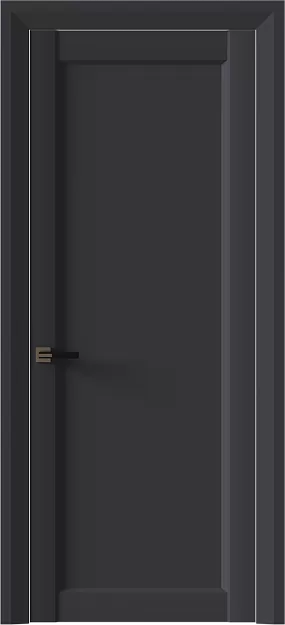 Межкомнатная дверь Domenica Neo Classic Decoro, цвет - Графитово-серая эмаль (RAL 7024), Без стекла (ДГ)