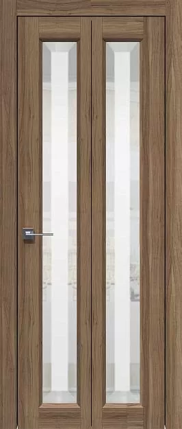 Межкомнатная дверь Porta Classic Domenica Книжка, цвет - Рустик, Со стеклом (ДО)