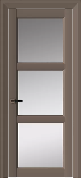 Межкомнатная дверь Milano Neo Classic Decoro, цвет - Коричневый Тик эмаль (RAL 050-50-10), Со стеклом (ДО)
