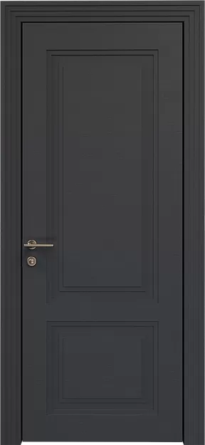 Межкомнатная дверь Dinastia Neo Classic Scalino, цвет - Графитово-серая эмаль по шпону (RAL 7024), Без стекла (ДГ)