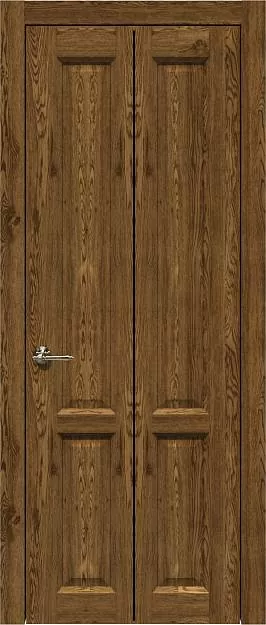 Межкомнатная дверь Porta Classic Dinastia Книжка, цвет - Дуб коньяк, Без стекла (ДГ)